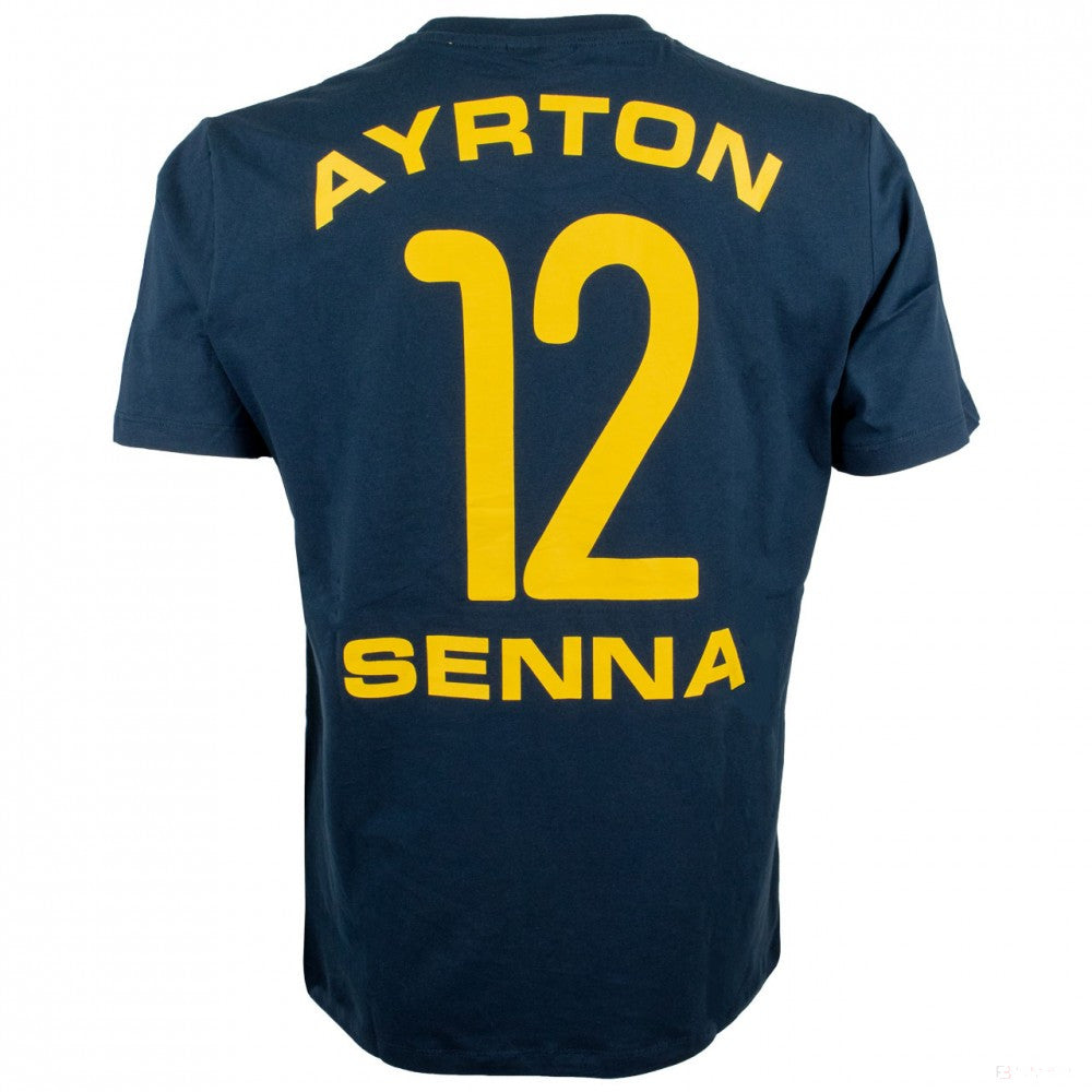 Tričko Ayrton Senna, Racing 12, modré, 2018