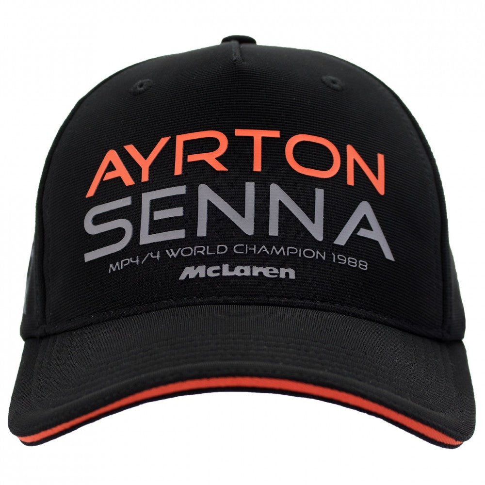 Baseballová čepice Ayrton Senna, McLaren, pro dospělé, oranžová, 2017 - FansBRANDS®