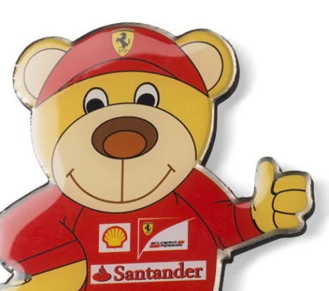 Ferrari Fridge Magnet, Teddy Bear, Red, 2016