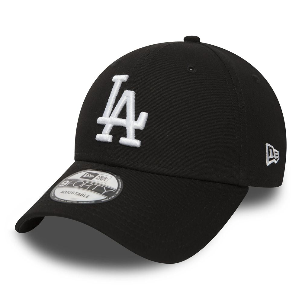 Czapka Los Angeles Dodgers Essential 9FORTY, czarna i biała