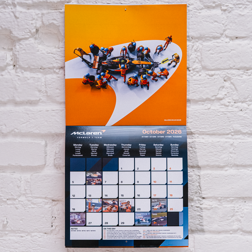 McLaren Formuła 1 Team - Oficjalny Kalendarz - 2026