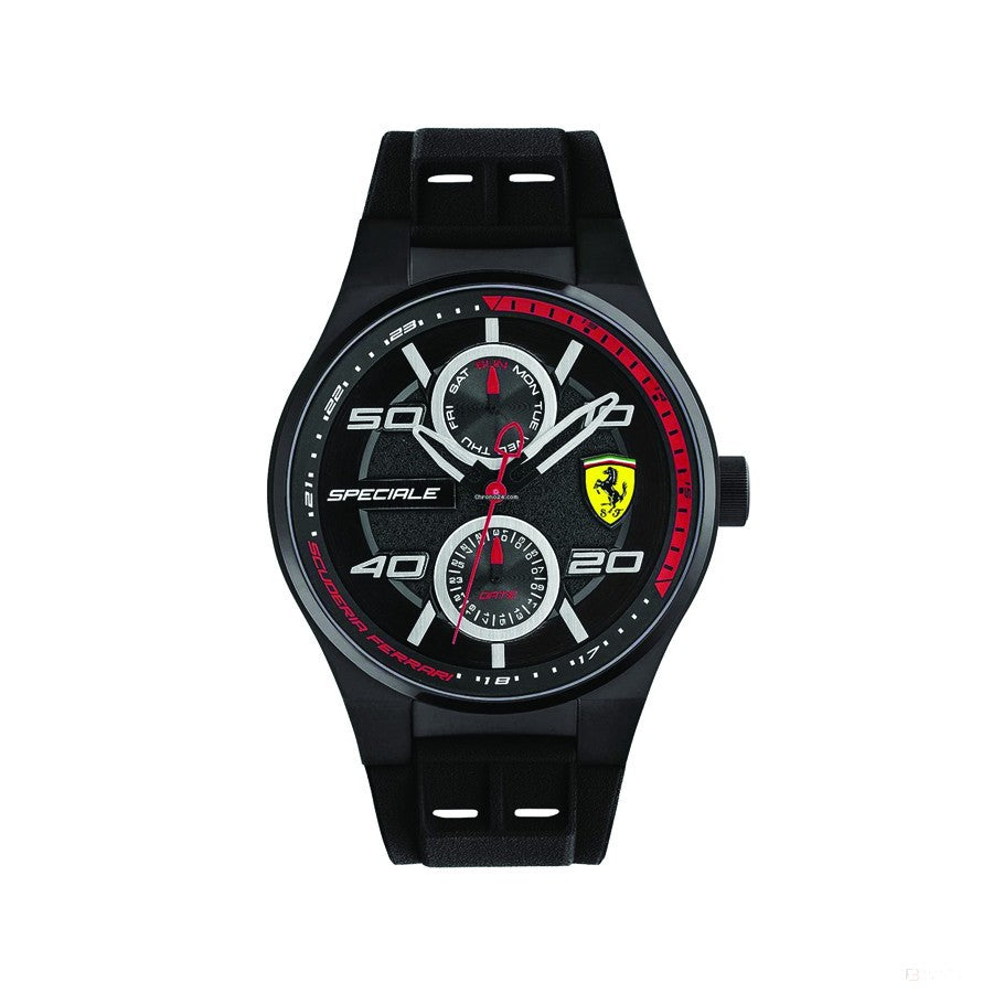 Ferrari Watch, multifunkční pánské, černo-červené, 2019 - FansBRANDS®