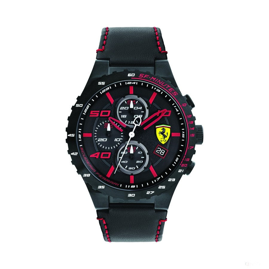 Ferrari Watch, Special EVO Chrono Mens, Black-Red, 2019