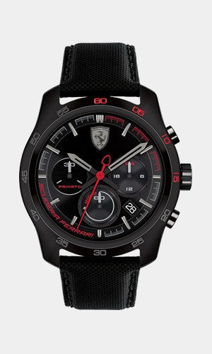 Ferrari Watch, Primato Chrono Mens, Black, 2019