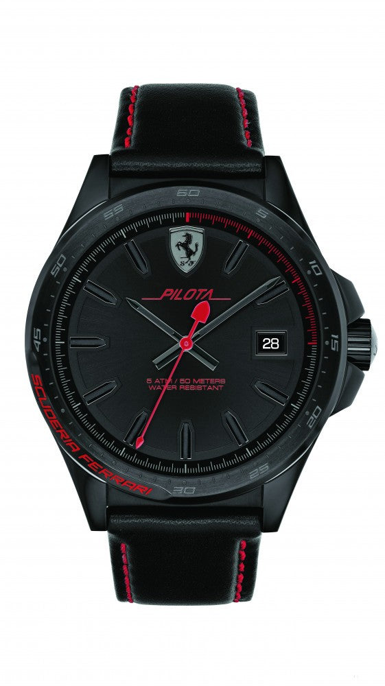 Ferrari Watch, Pilota Quartz Pánské, černé, 2019