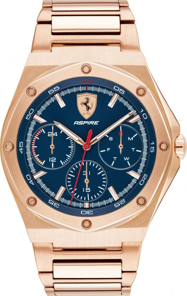 Ferrari Watch, Aspire multifunkční pánské, zlaté, 2019