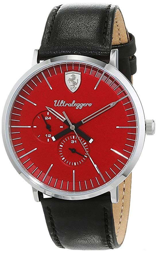 Ferrari Watch, Ultraleggero multifunkční pánské, černo-červené, 2019 - FansBRANDS®