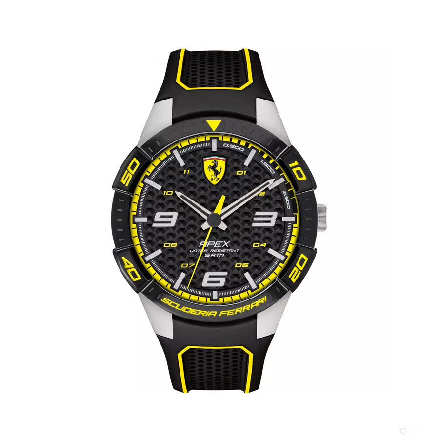 Ferrari Watch, Apex Mens, Black-Yellow, 2019