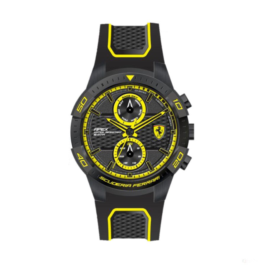 Ferrari Watch, Apex MultiFX Mens, Black-Yellow, 2019 - FansBRANDS®