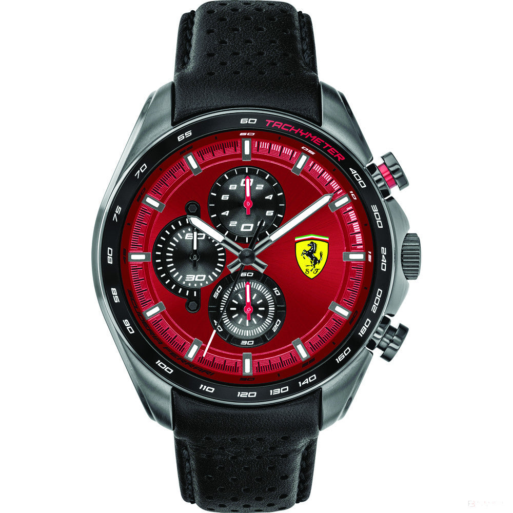 Ferrari Watch, Speedracer Chrono Pánské, 44 mm, červeno-černé, 2020 - FansBRANDS®