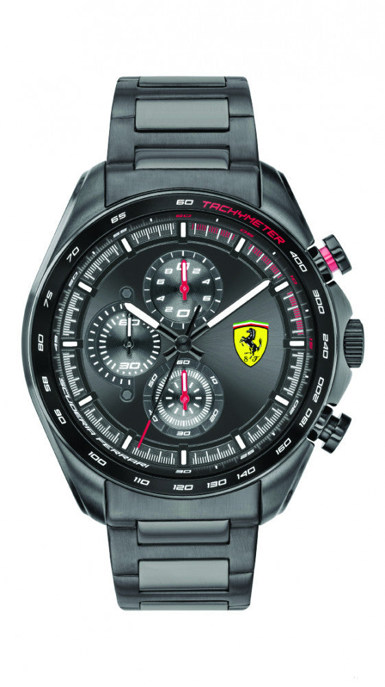 Ferrari Watch, Speedracer Chrono SS Pánské, 44 mm, šedé, 2020 - FansBRANDS®