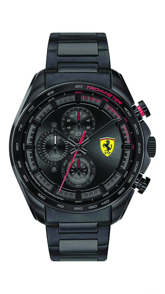 Ferrari Watch, Speedracer Chrono SS Pánské, 44 mm, Black, 2020 - FansBRANDS®