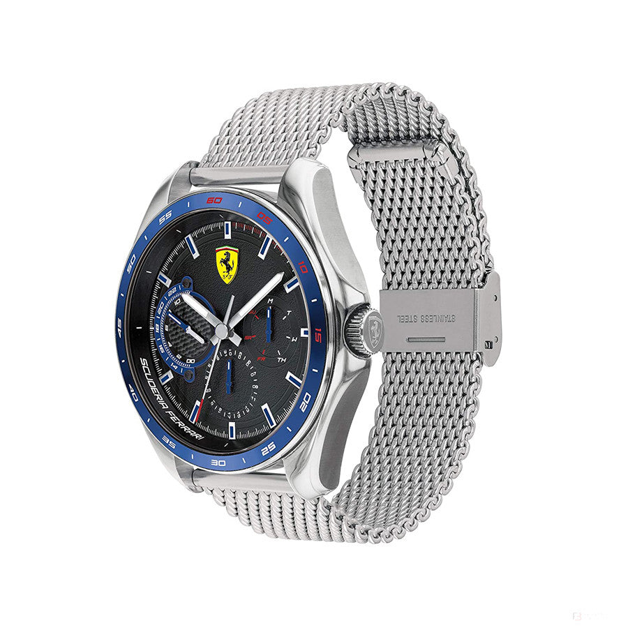 Ferrari Watch, Speedracer MultiFX Mesh Mens, 44 mm, Blue, 2020 - FansBRANDS®