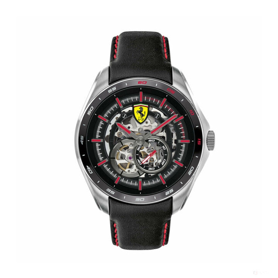 Ferrari Watch, Speedracer Automatic Multilevel Pánské, 44 mm, černo-stříbrné, 2020