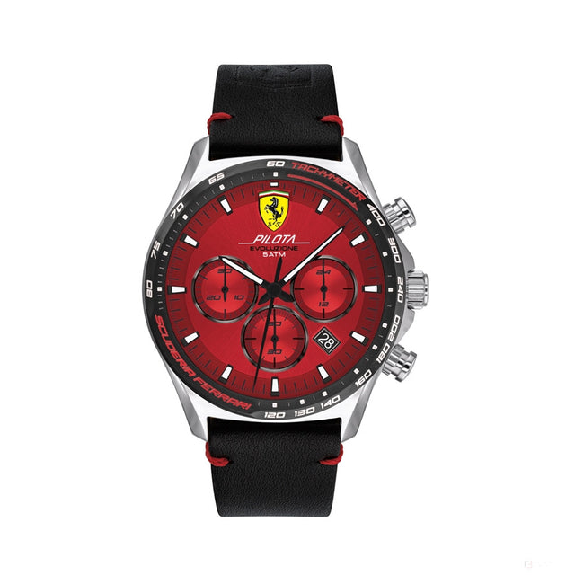 Ferrari Watch, Pilota EVO Chrono Pánské, 44 mm, červeno-černá, 2020 - FansBRANDS®