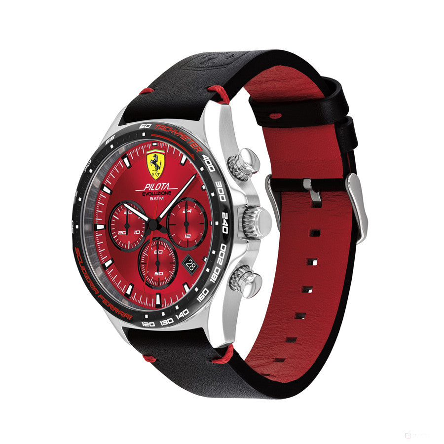 Ferrari Watch, Pilota EVO Chrono Pánské, 44 mm, červeno-černá, 2020 - FansBRANDS®