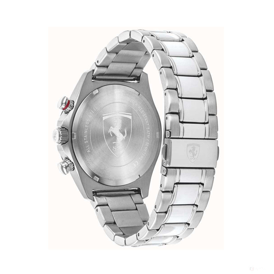 Ferrari Watch, Evo Pilot Mens, 44 mm, Silver, 2020 - FansBRANDS®