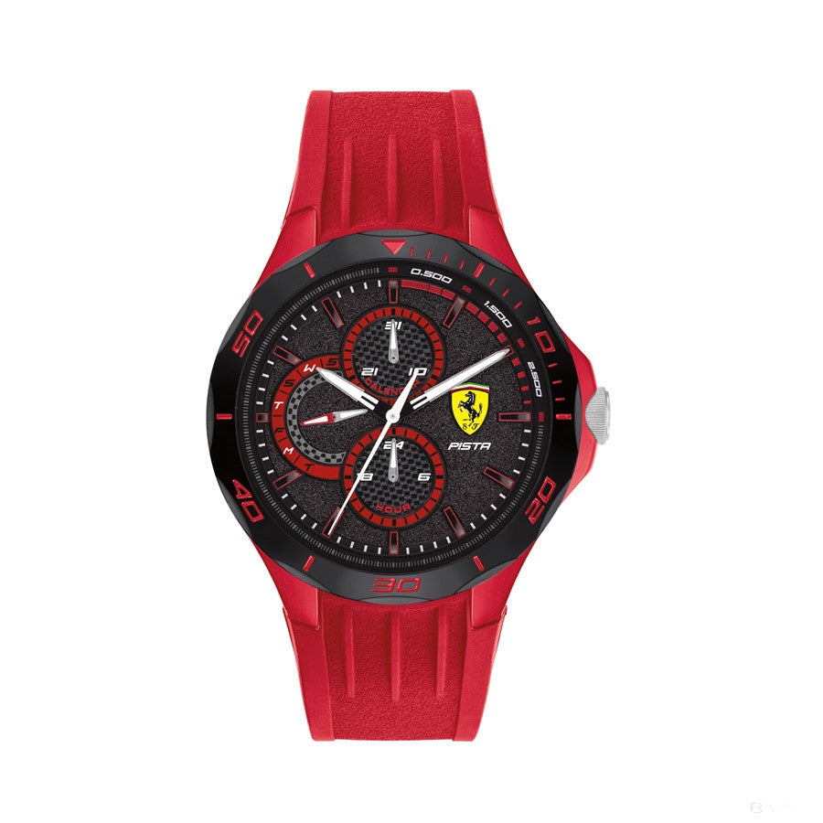 Ferrari Watch, Pista MultiFX Pánské, 44 mm, červené, 2020 - FansBRANDS®