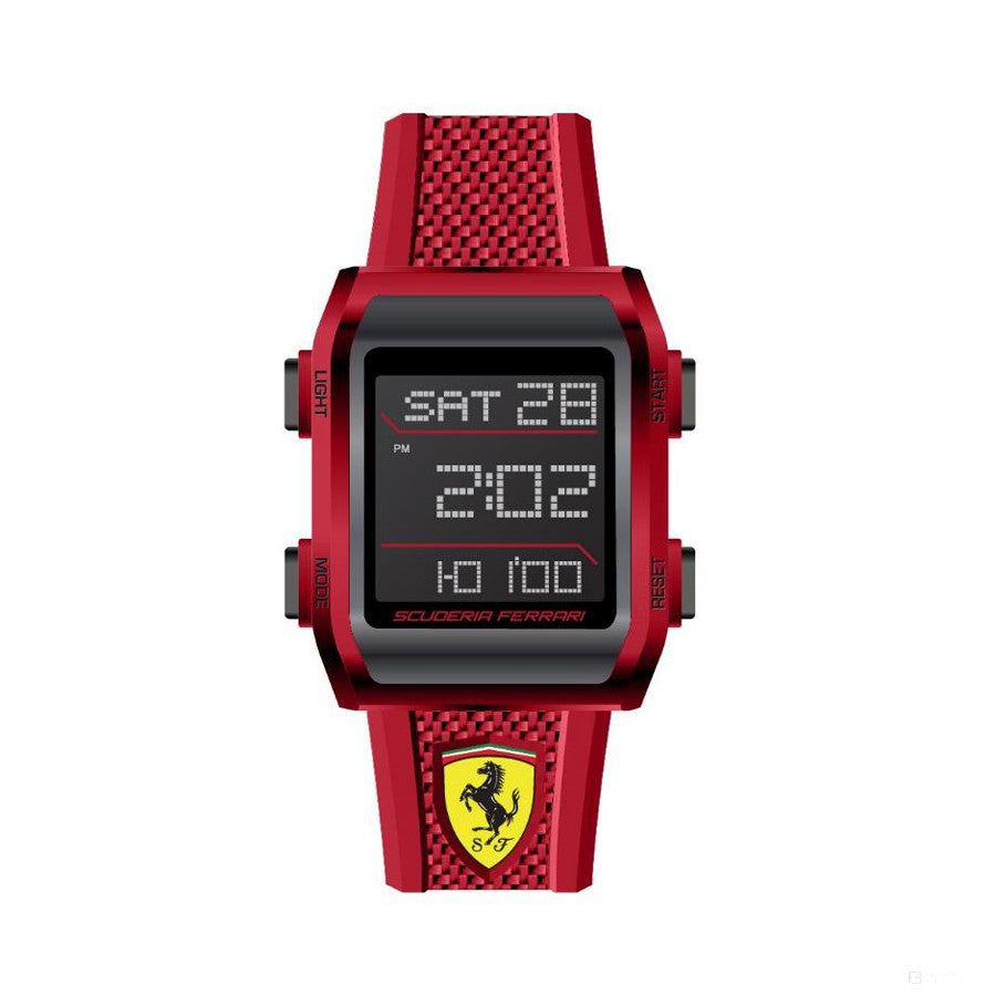 Ferrari Watch, Downforce Carbon Pánské, 47 mm, červené, 2021