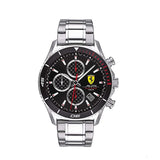 Ferrari Watch, Evo Pilot Mens, 44 mm, Silver, 2020