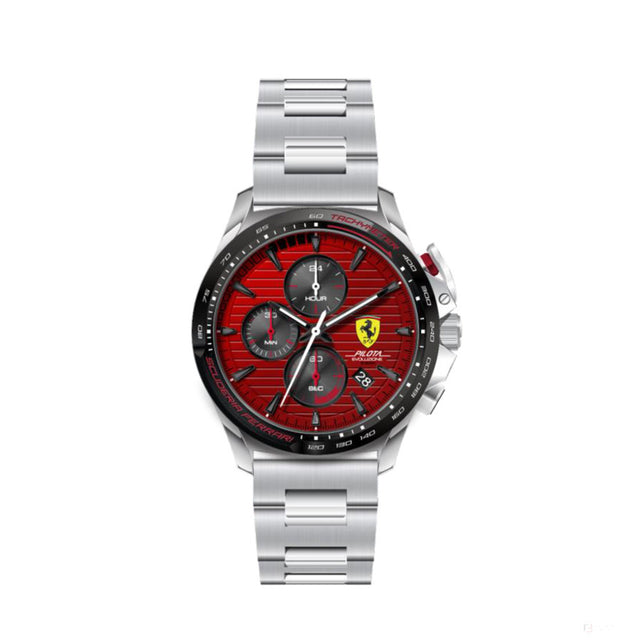 Scuderia Ferrari Watch Chrono Red/Black Textured, 44Mm - FansBRANDS®