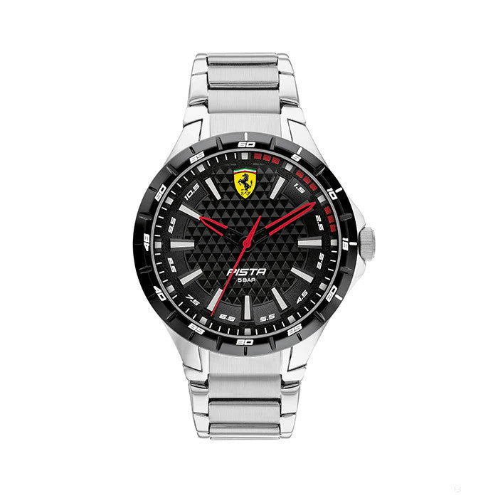 Scuderia Ferrari Watch Pista Quartz, Black Textured 44Mm - FansBRANDS®