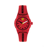 Scuderia Ferrari Watch Redrev Quartz, Red, Silicone Strap, 34mm - kids - FansBRANDS®