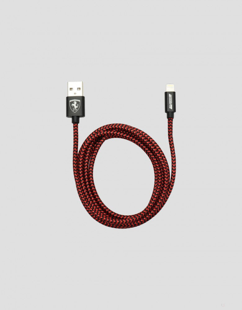 Kabel Ferrari iPhone Lightning, červený, 2019 - FansBRANDS®