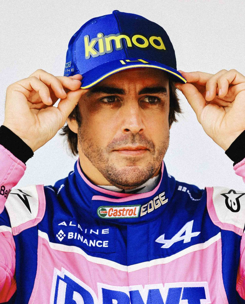 Alpská baseballová čepice, Fernando Alonso Kimoa Španělsko GP, modrá, 2022 - FansBRANDS®