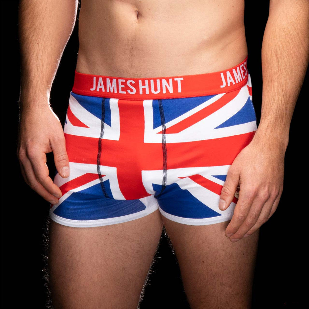 Spodní prádlo James Hunt, helma + boxerky Union Jack – Double Pack, modrá, 2021 - FansBRANDS®