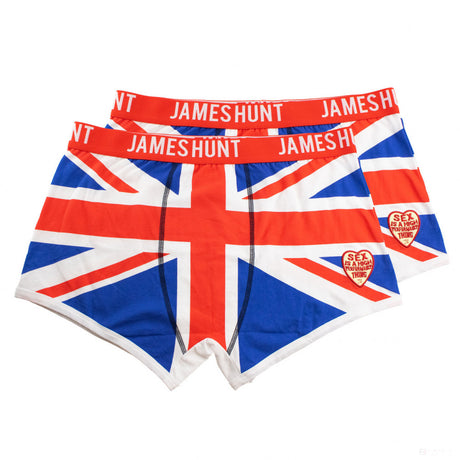 Spodní prádlo James Hunt, boxerky Union Jack – Double Pack, modrá, 2021
