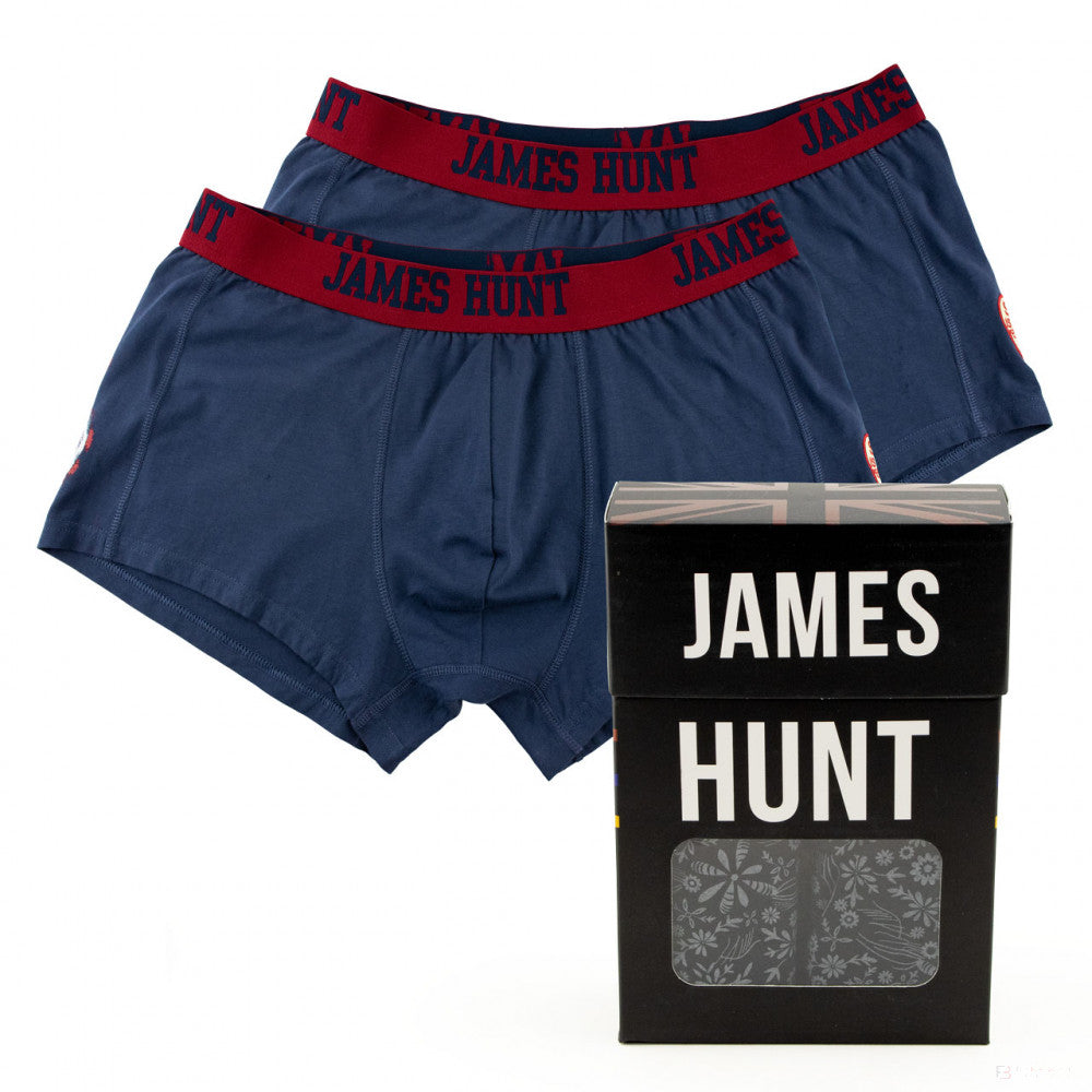 Spodní prádlo James Hunt, 76 boxerek – dvojité balení, modré, 2021 - FansBRANDS®