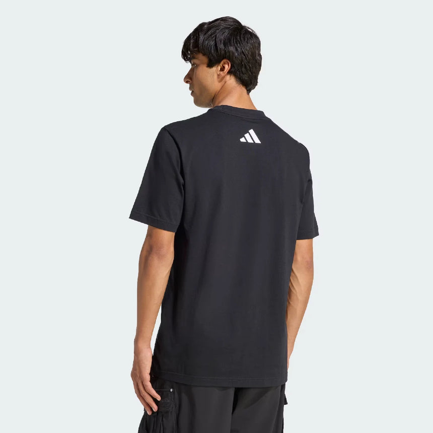 Koszulka polo Mercedes, Dna, grafika, adidas, czarne, 2026
