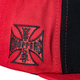 Kšiltovka Kimi Raikkönen Flatbrim, pro dospělé, logo Cross, červená, 2019
