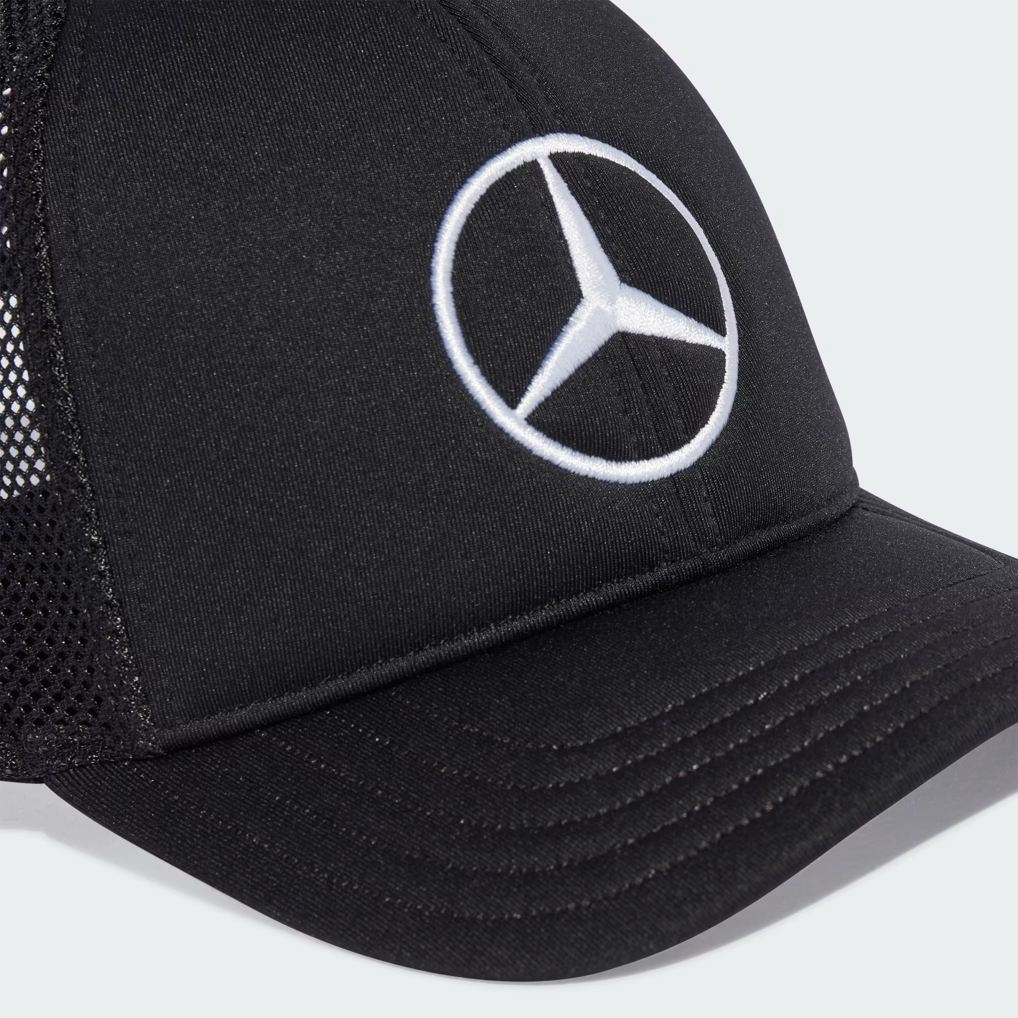 Czapka Mercedes, trucker, duże logo, czarna 🔥