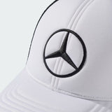 Czapka Mercedes, trucker, duże logo, biała/czarna 🔥