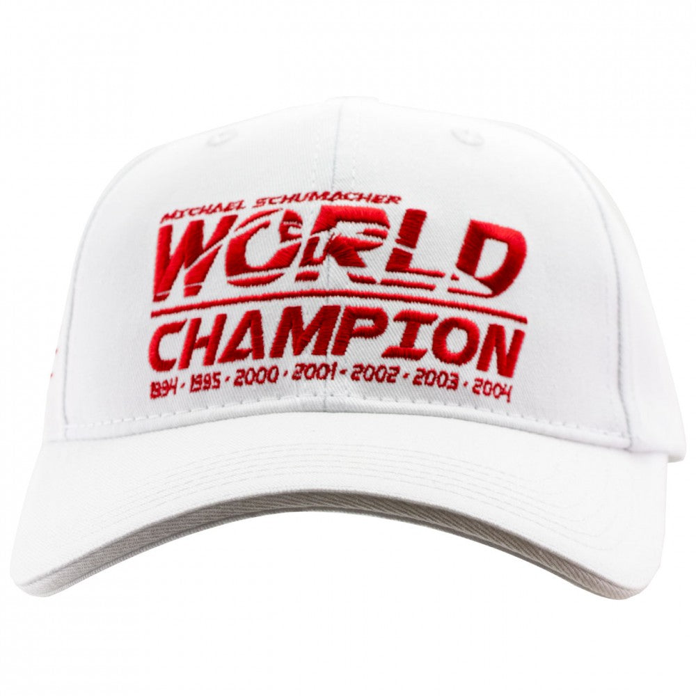 Baseballová čepice Michaela Schumachera, světový šampión, dospělý, bílá, 2018
