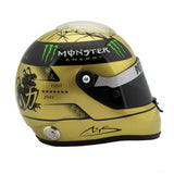 Mini přilba Michael Schumacher, měřítko 1:2, 2011 Spa, zlatá, 2020