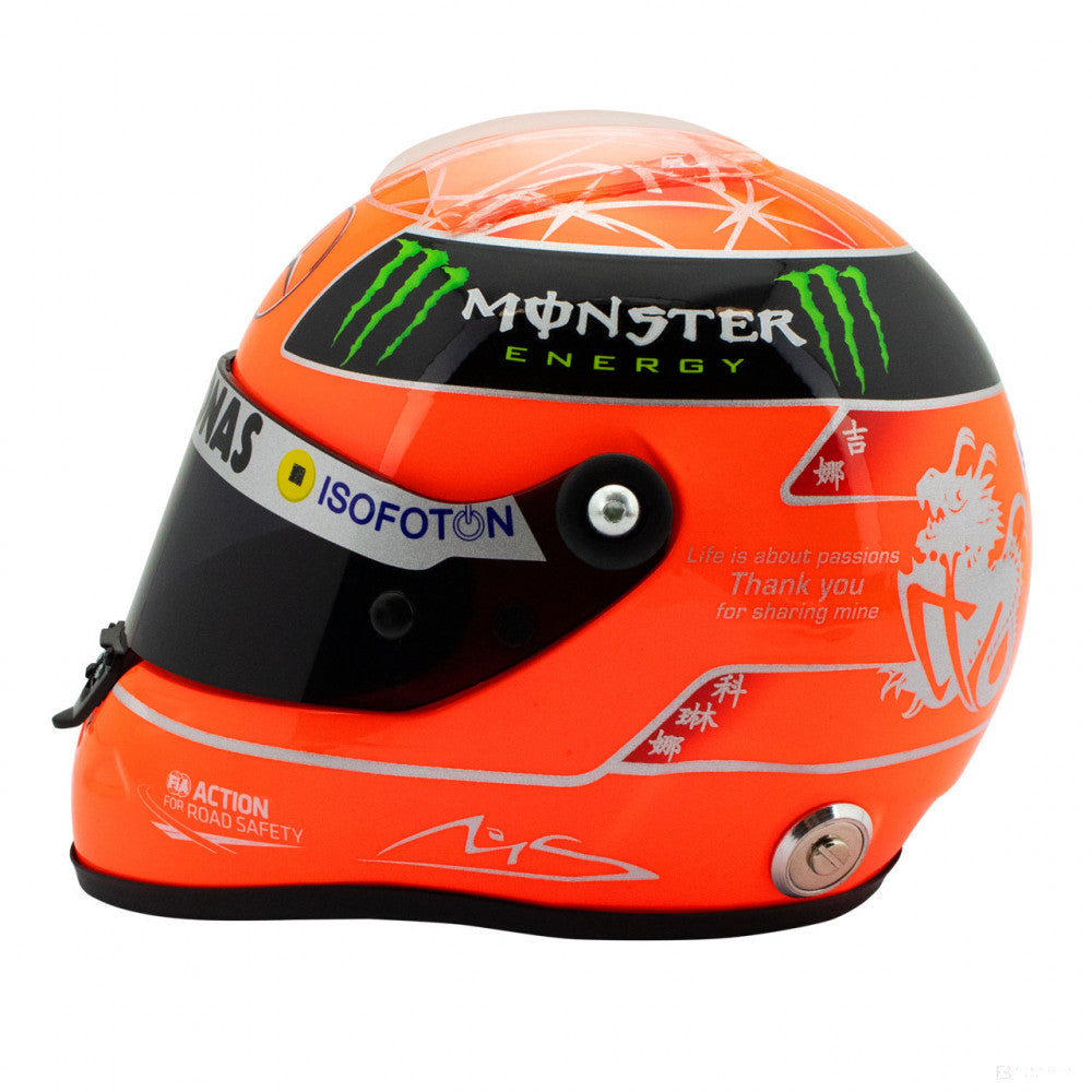 Michael Schumacher Mini Helmet, Last Race, měřítko 1:2, červená, 2020