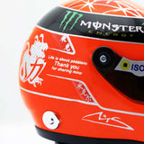 Mini přilba Michael Schumacher, měřítko 1:4, červená, 2012