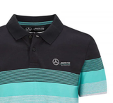 Polo Mercedes w paski, wielokolorowe, 2020