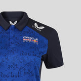 Koszulka polo Red Bull, zespół, Max Verstappen, damska, niebieska