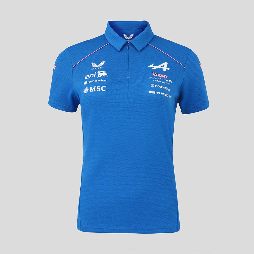 Koszulka polo Alpine, drużynowa, damska, niebieska, 2026