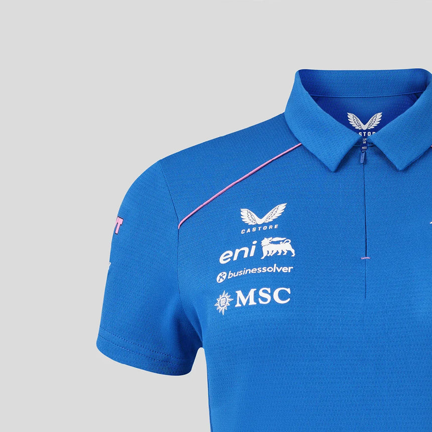 Koszulka polo Alpine, drużynowa, damska, niebieska, 2026