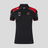 Koszulka polo Haas F1, damska, czarna, zespołowa