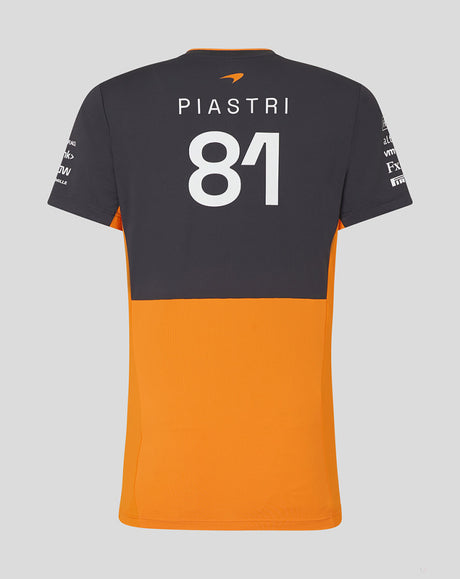 McLaren tričko, Castore, Oscar Piastri, dámské, oranžový - FansBRANDS®