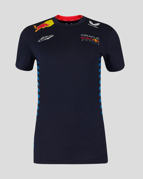 Red Bull koszulka, Castore, Max Verstappen, damska, niebieski, 2024 - FansBRANDS®