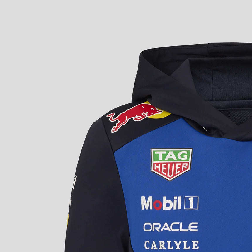 Bluza z kapturem Red Bull, zespół, dzieci, niebieska