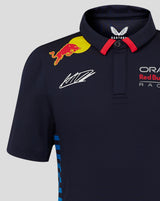 Red Bull koszulka z kołnierzykiem, Castore, Max Verstappen, dziecięca, niebieski, 2024 - FansBRANDS®