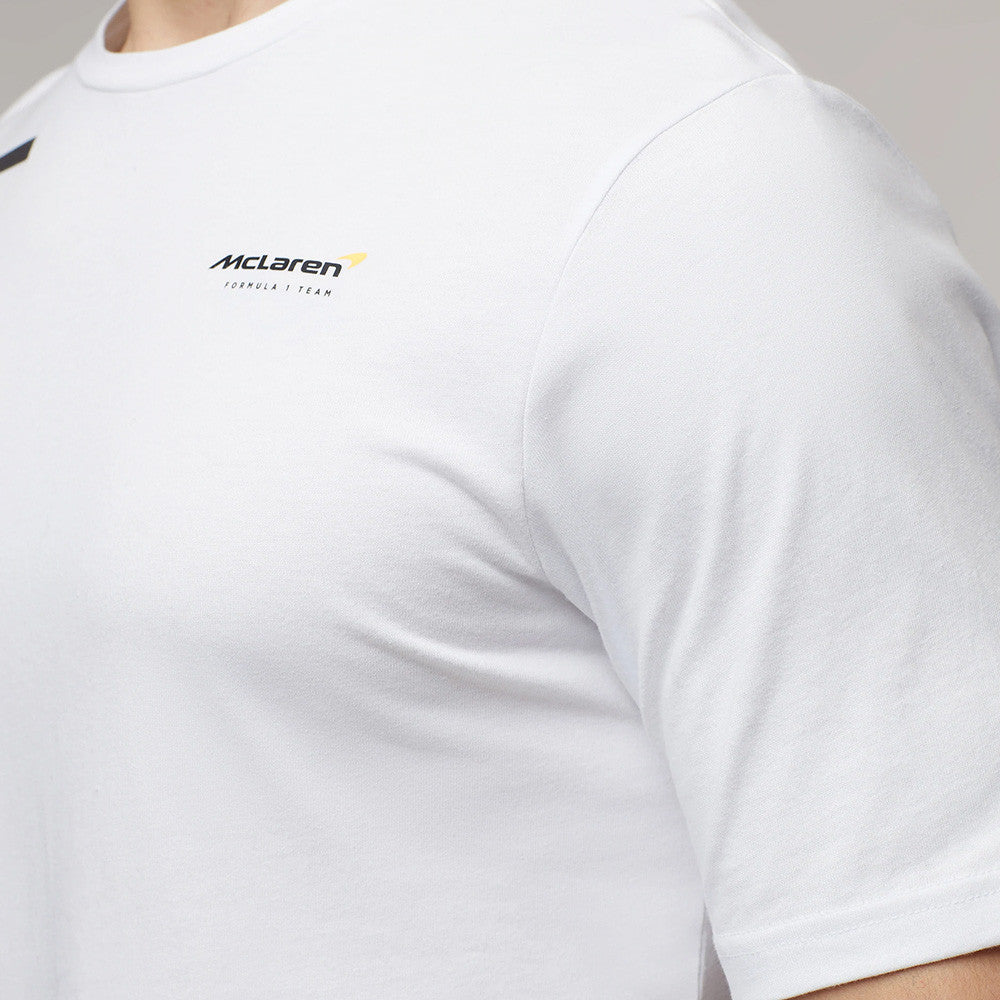 Tričko McLaren, Lando Norris #4, bílé, 2022 - FansBRANDS®